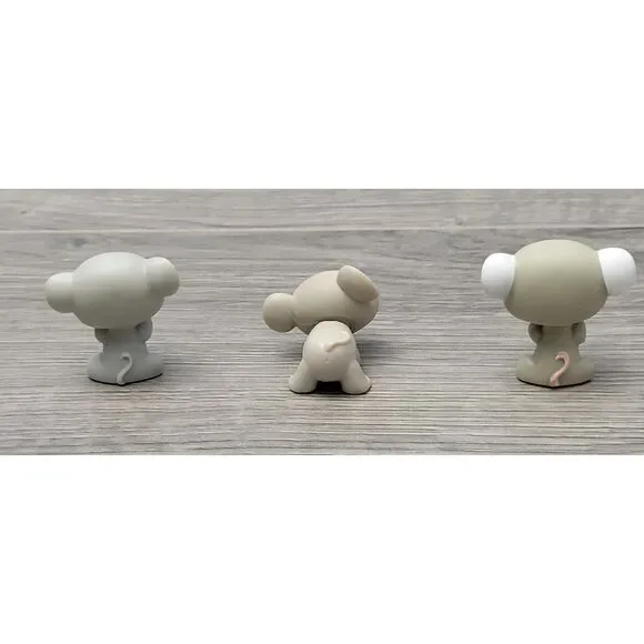 Hasbro Set of 3 Littlest Pet Shop Collectible Figurines Miscellaneous Mice - Picture 3 of 7